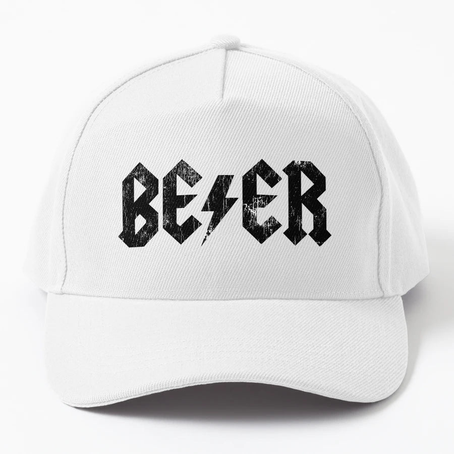 Beer Worn Version Trucker Hat - Washed Cotton - Snapback, Trucker Hat, Dad Hat, Denim Baseball Cap