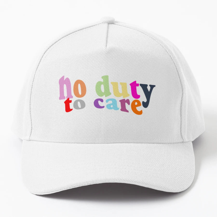 Torts No Duty To Care Multicolored Trucker Hat - Low-Profile - Snapback, Trucker Hat, Dad Hat, Denim Baseball Cap