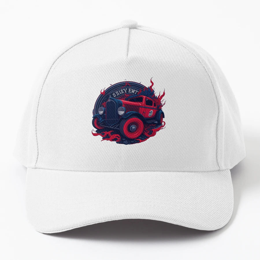 Stylized Car Ford 1920 OTTO Dad Hat - Exclusive Low-Profile - Snapback, Trucker Hat, Dad Hat, Denim Baseball Cap