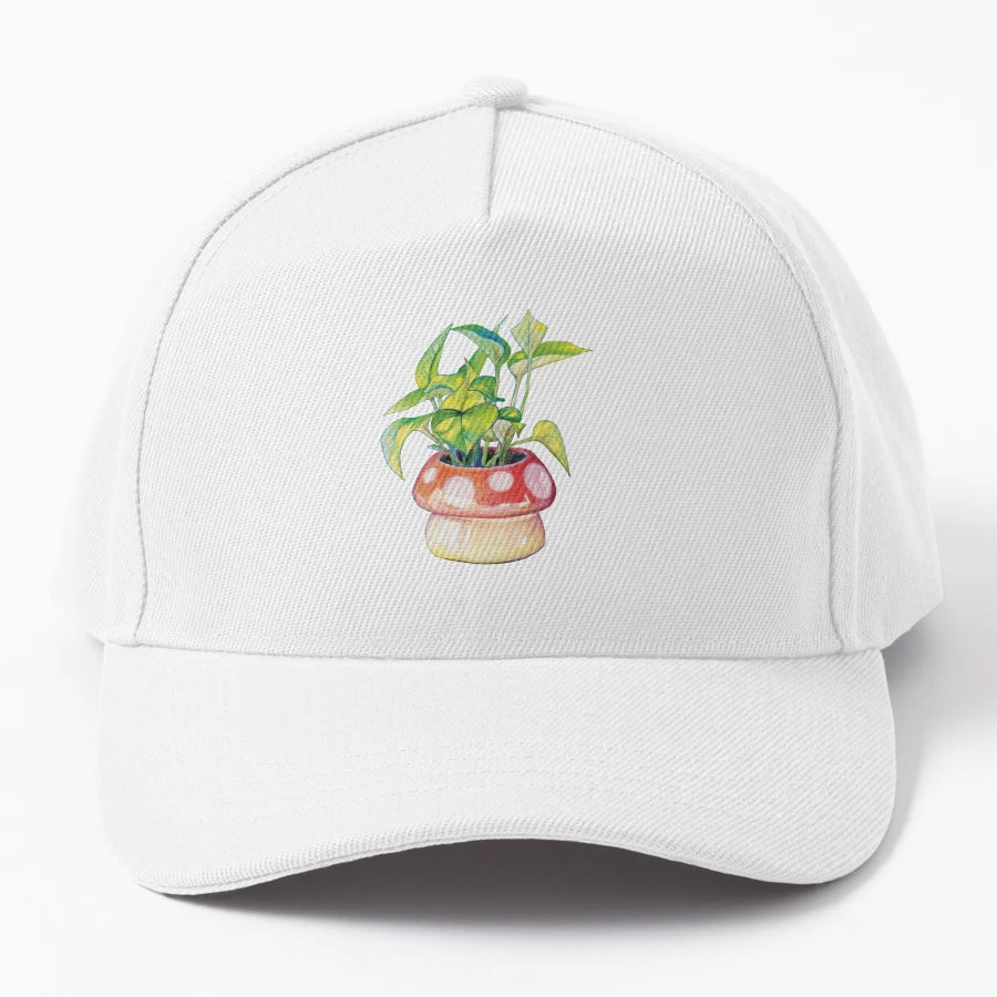 Devils Ivy OTTO Dad Hat - Unstructured Unique Art - Snapback, Trucker Hat, Dad Hat, Denim Baseball Cap