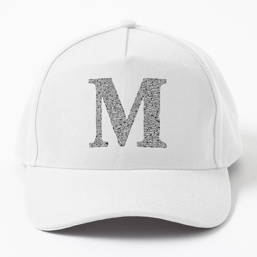 M Dictionary New Era Snapback - Distressed Classic Style - Snapback, Trucker Hat, Dad Hat, Denim Baseball Cap