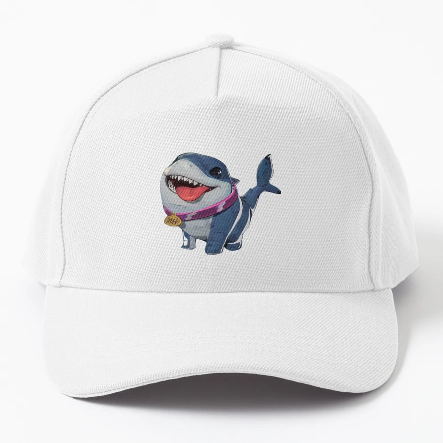 Jeff Sharkland New Era Snapback - Vintage Aesthetic Outdoor - Snapback, Trucker Hat, Dad Hat, Denim Baseball Cap
