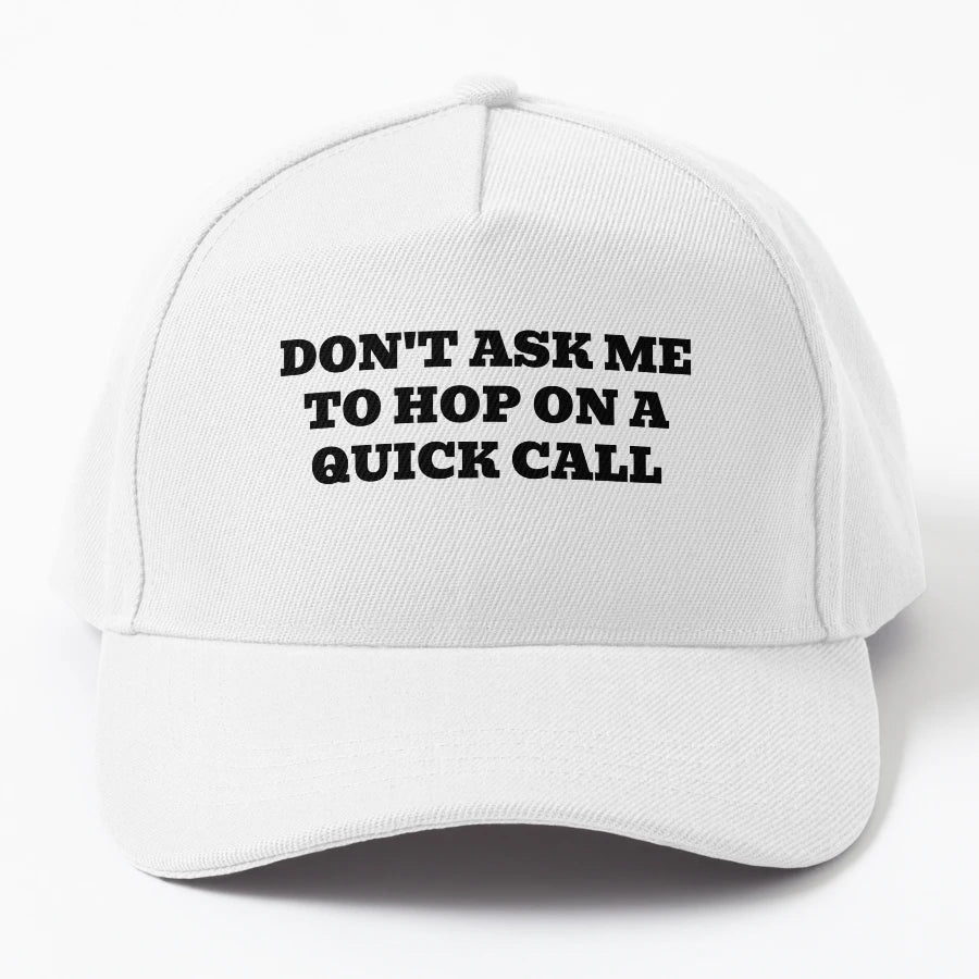 Dont Ask Me To Hop Quick Call OTTO Dad Hat - Low-Profile Fit - Snapback, Trucker Hat, Dad Hat, Denim Baseball Cap
