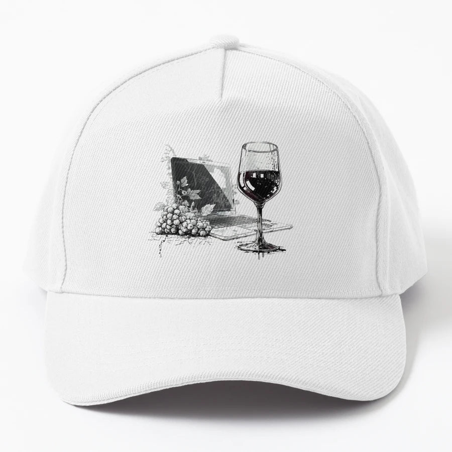 Glass Wine New Era Snapback - Premium Stitching - Snapback, Trucker Hat, Dad Hat, Denim Baseball Cap