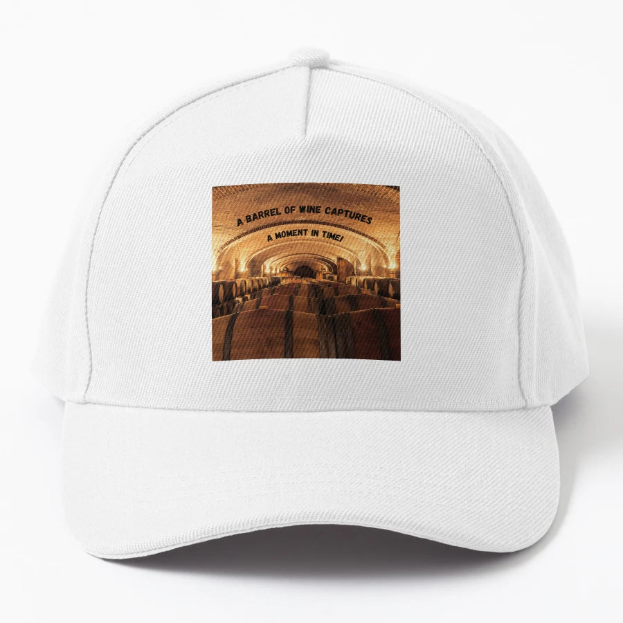 Barrel Wine Captures Moment Time OTTO Dad Hat - Adjustable - Snapback, Trucker Hat, Dad Hat, Denim Baseball Cap