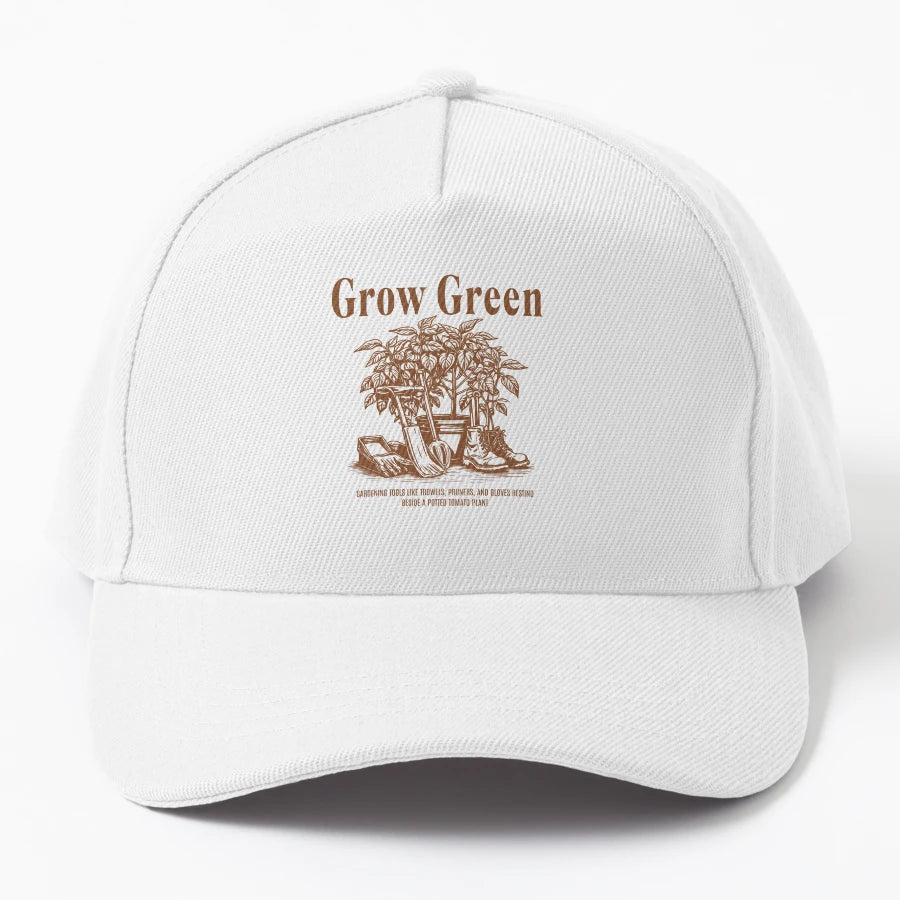 Grow Green Gardening Design Perfect Gardeners OTTO Dad Hat - Snapback, Trucker Hat, Dad Hat, Denim Baseball Cap