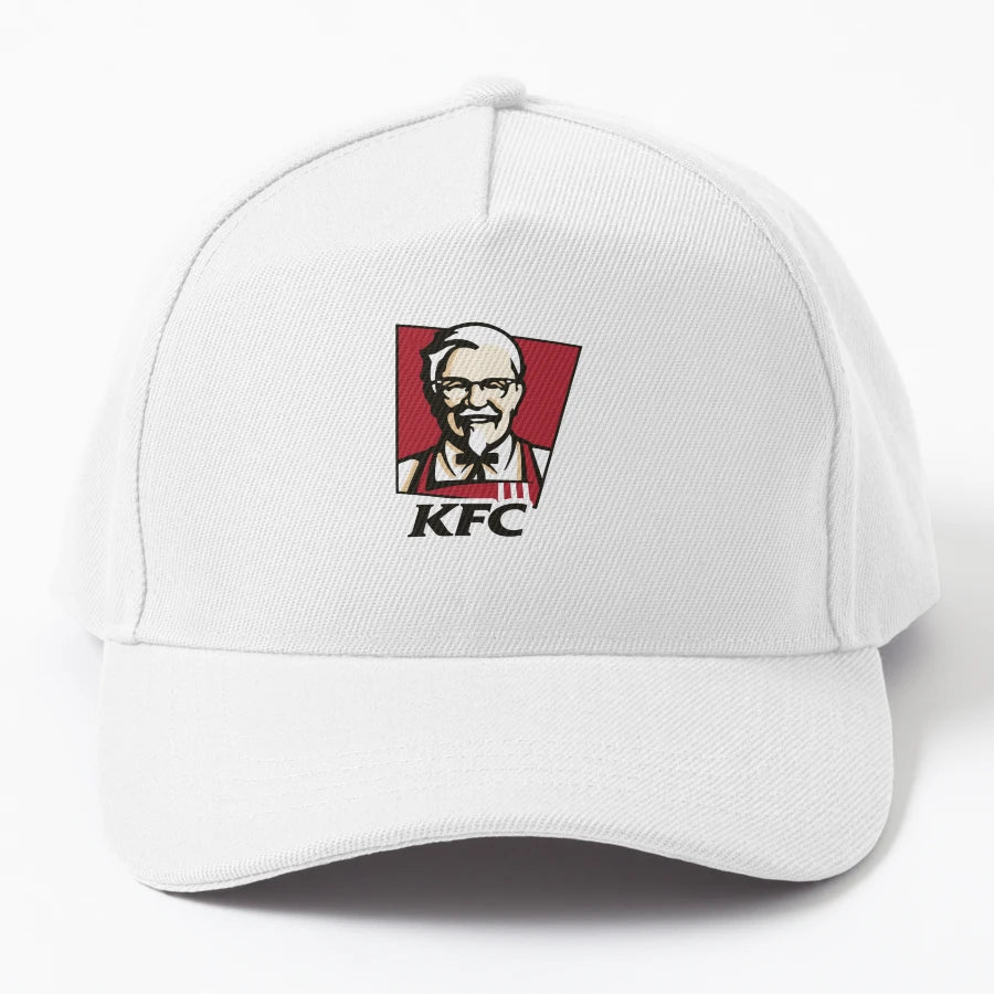 Fast Food Chicken Restaurant Denim Baseball Cap - Low-Profil - Snapback, Trucker Hat, Dad Hat, Denim Baseball Cap