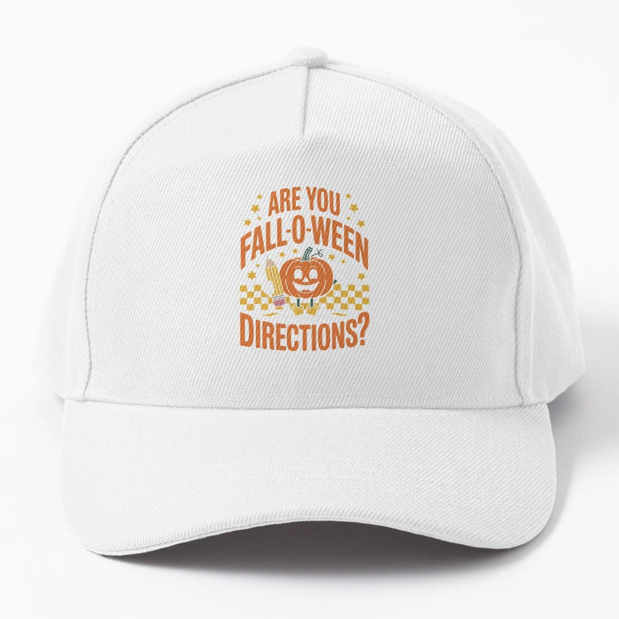 Are You Fall O Ween Directions Fun Teacher New Era Snapback - Snapback, Trucker Hat, Dad Hat, Denim Baseball Cap