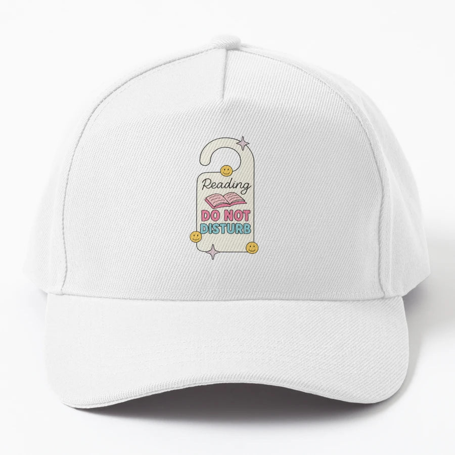 Reading Do Not Disturb Trucker Hat - Washed Cotton - Snapback, Trucker Hat, Dad Hat, Denim Baseball Cap