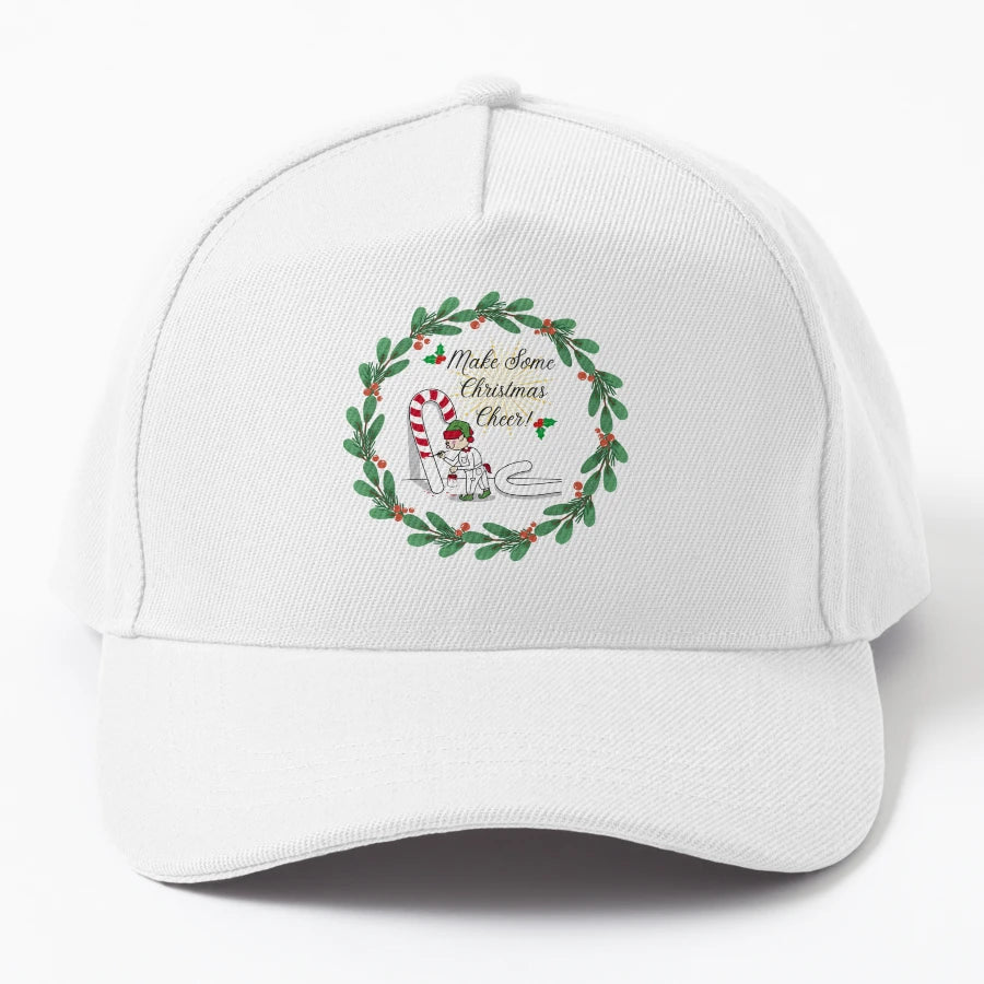 Make Some Cheer Busy Elf New Era Snapback - Washed Cotton - Snapback, Trucker Hat, Dad Hat, Denim Baseball Cap