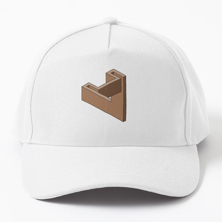 Optical Illusion Impossible Object 9 New Era Snapback - Snapback, Trucker Hat, Dad Hat, Denim Baseball Cap