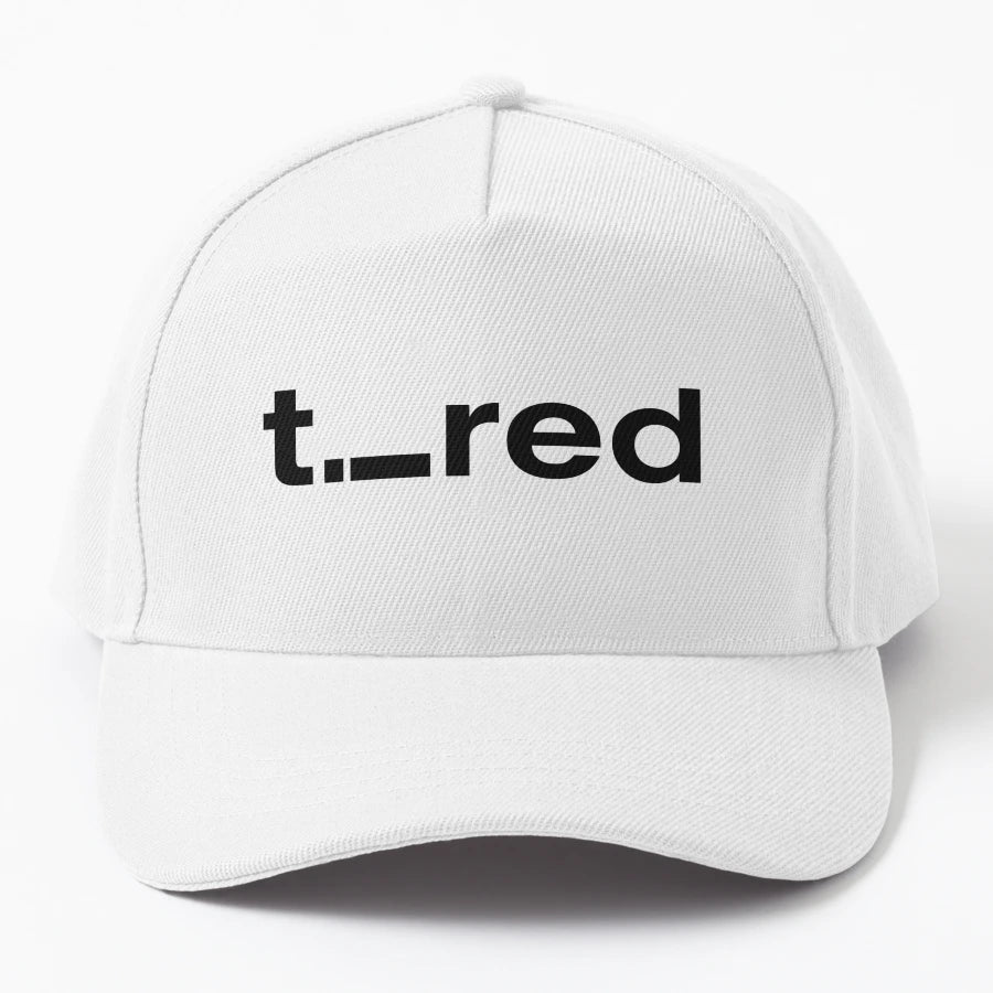 Tired Statement Text Trucker Hat - Everyday Essential - Snapback, Trucker Hat, Dad Hat, Denim Baseball Cap