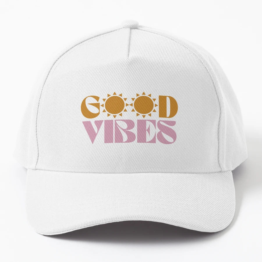 Good Vibes OTTO Dad Hat - Premium Stitching - Snapback, Trucker Hat, Dad Hat, Denim Baseball Cap