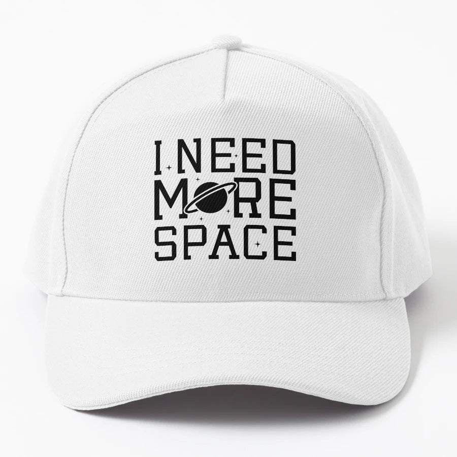 I Need More Space Denim Baseball Cap - High-Quality Premium - Snapback, Trucker Hat, Dad Hat, Denim Baseball Cap