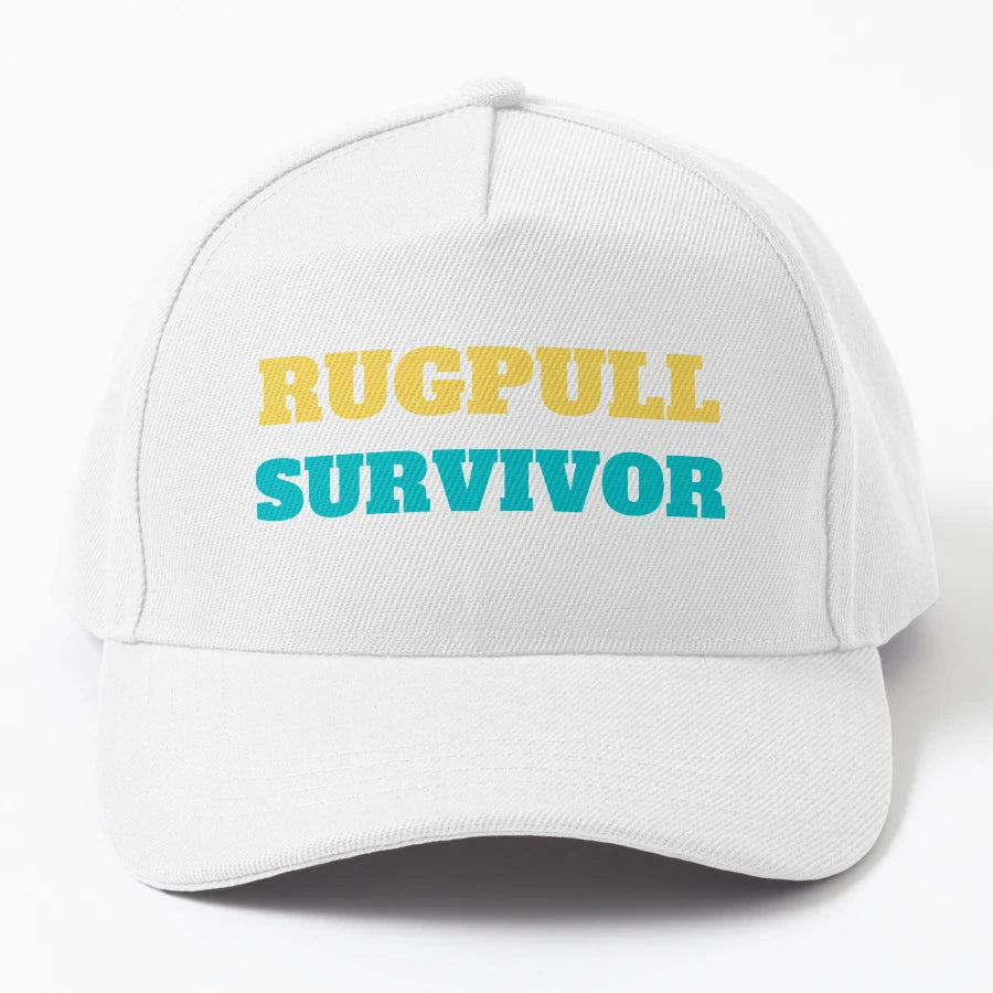 Rugpull Survivor Trucker Hat - Unstructured Premium - Snapback, Trucker Hat, Dad Hat, Denim Baseball Cap