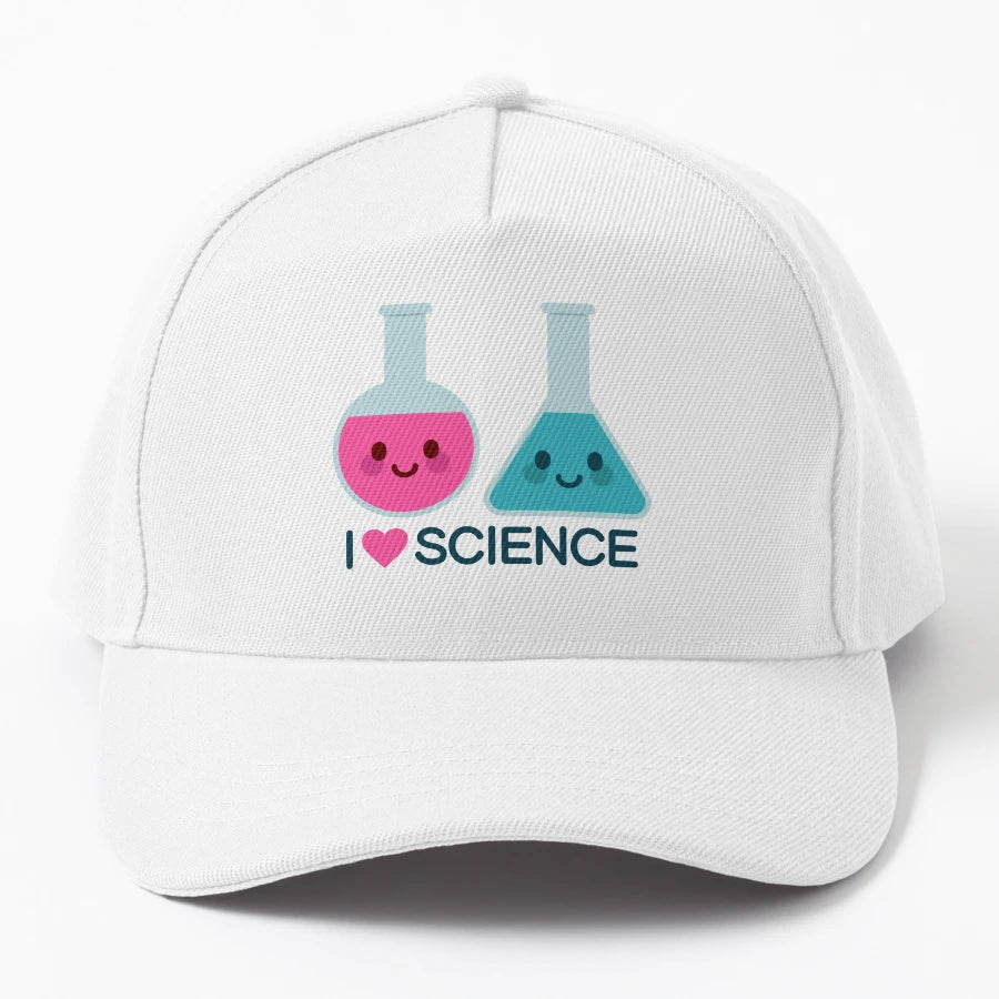 Cute Science Flask Trucker Hat - Distressed Custom Crafted - Snapback, Trucker Hat, Dad Hat, Denim Baseball Cap