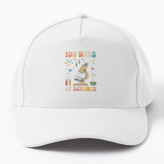 100 Days School 100 Days Science Trucker Hat - Unstructured - Snapback, Trucker Hat, Dad Hat, Denim Baseball Cap