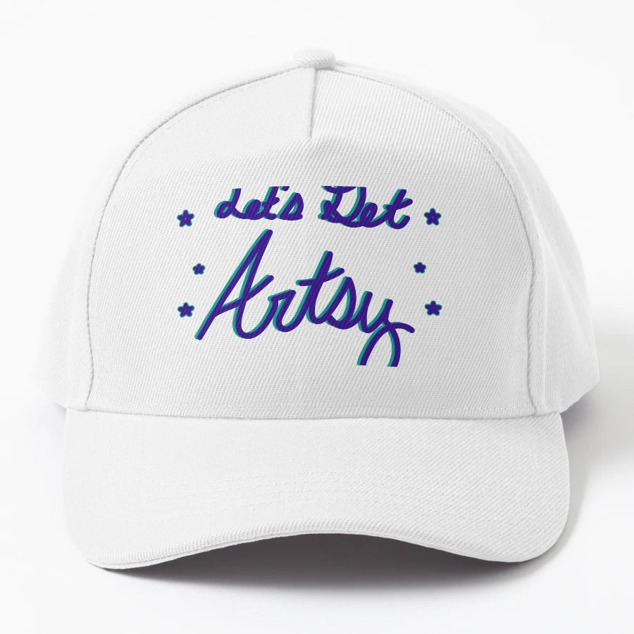 Lets Get Artsy Blue OTTO Dad Hat - Exclusive Breathable - Snapback, Trucker Hat, Dad Hat, Denim Baseball Cap