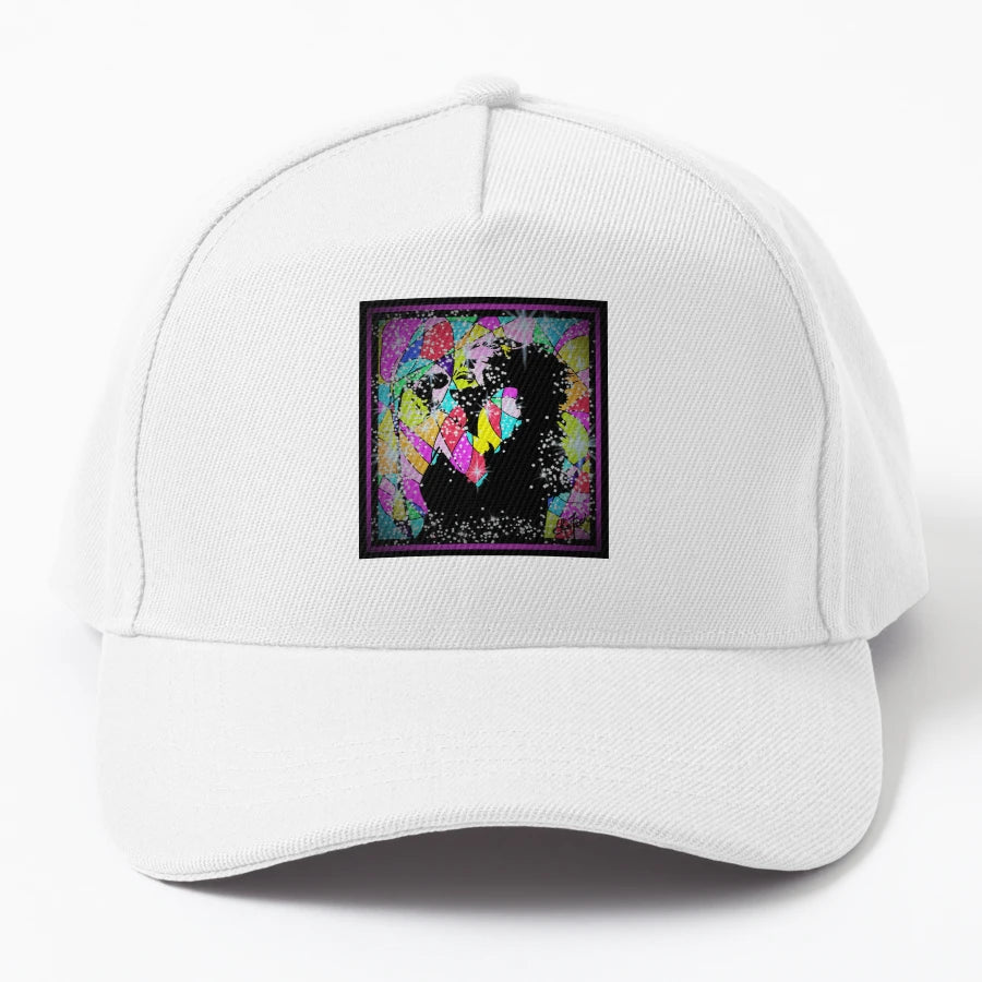 Ode To Janis Denim Baseball Cap - Vintage Aesthetic Unique - Snapback, Trucker Hat, Dad Hat, Denim Baseball Cap