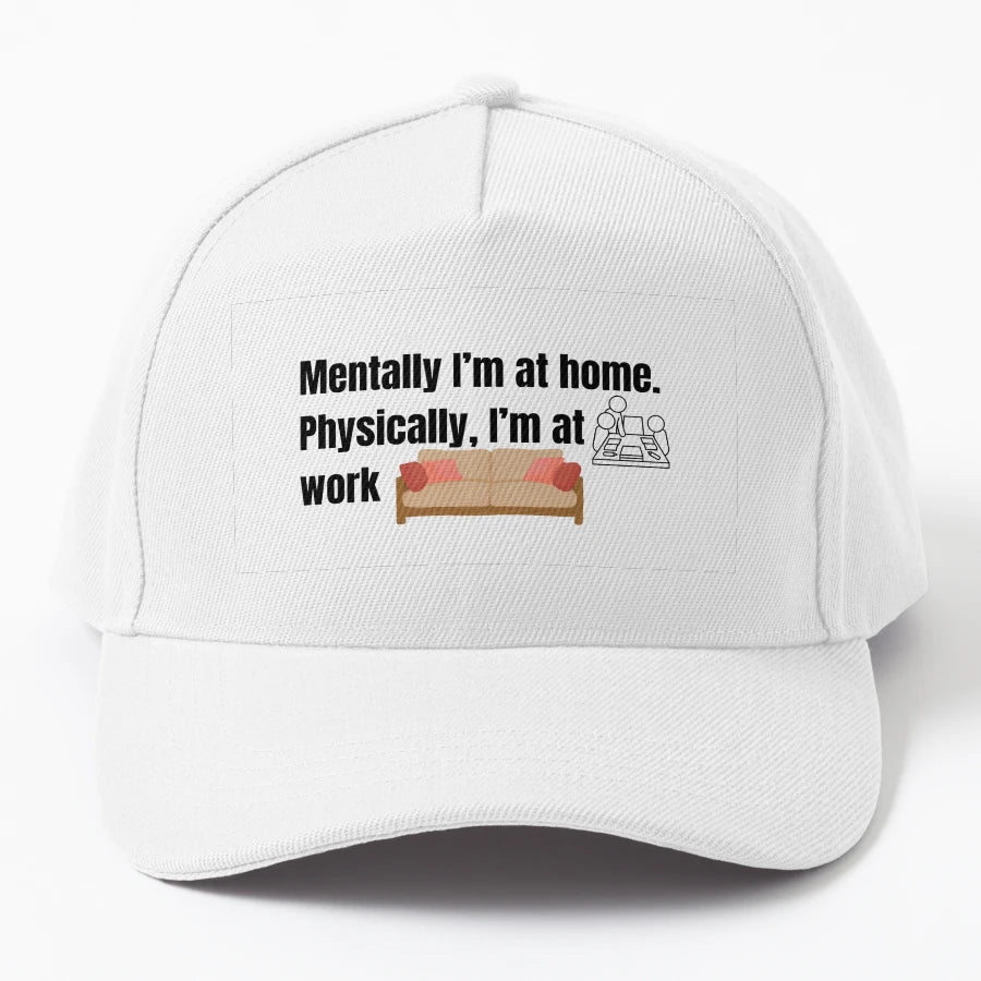 Mentally Checked Out New Era Snapback - Minimalist Style - Snapback, Trucker Hat, Dad Hat, Denim Baseball Cap