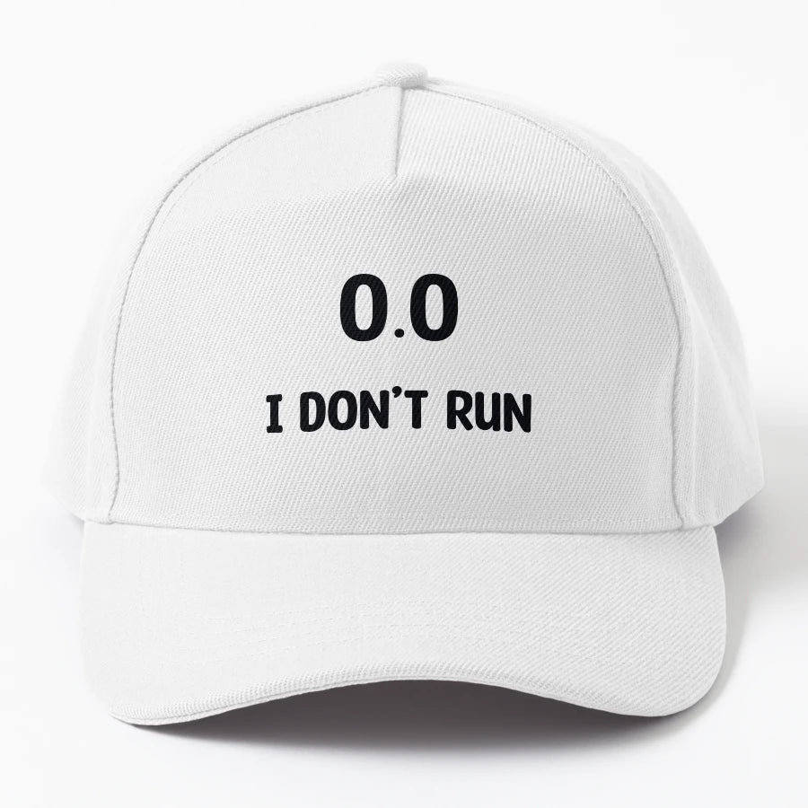 0 0 I Dont Run Trucker Hat - Custom Embroidery - Snapback, Trucker Hat, Dad Hat, Denim Baseball Cap