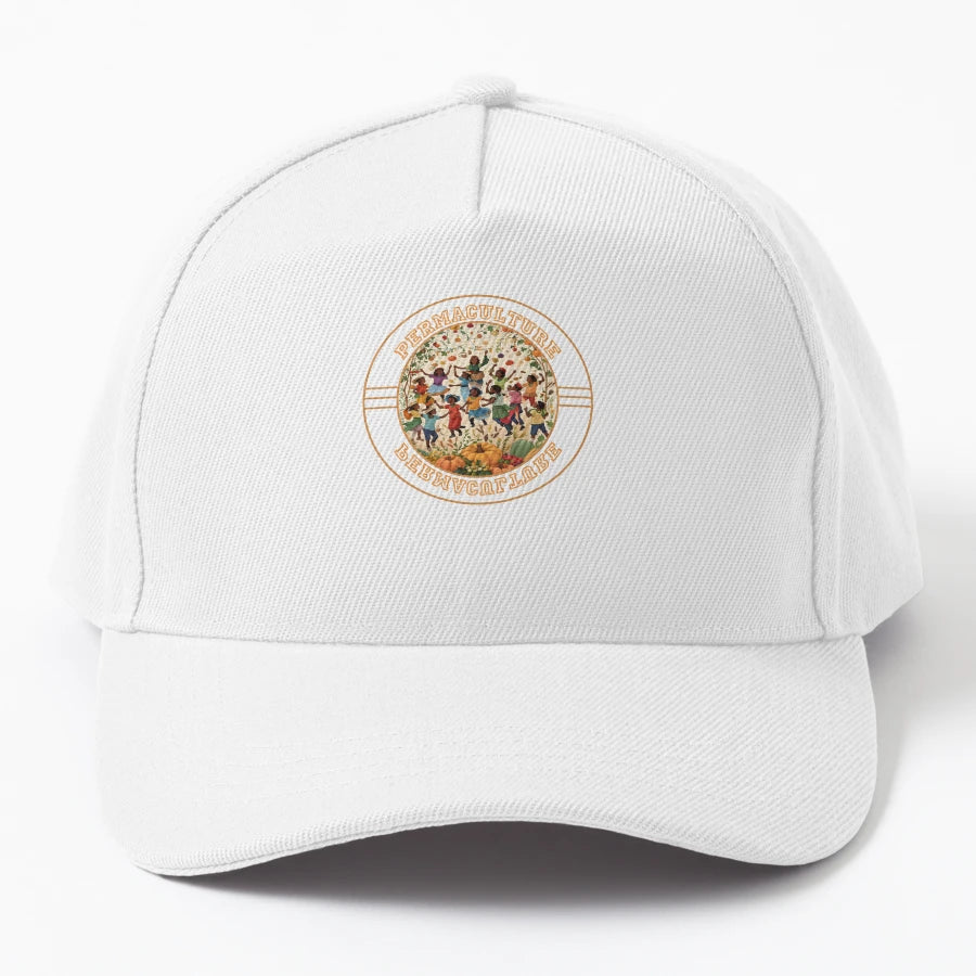 Permaculture Gardening T Shirt Denim Baseball Cap - High-Qua - Snapback, Trucker Hat, Dad Hat, Denim Baseball Cap