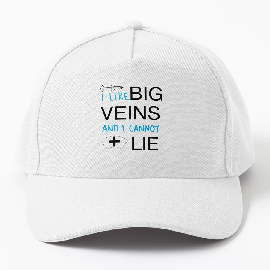 I Like Big Veins Blue Trucker Hat - Premium Classic Style - Snapback, Trucker Hat, Dad Hat, Denim Baseball Cap