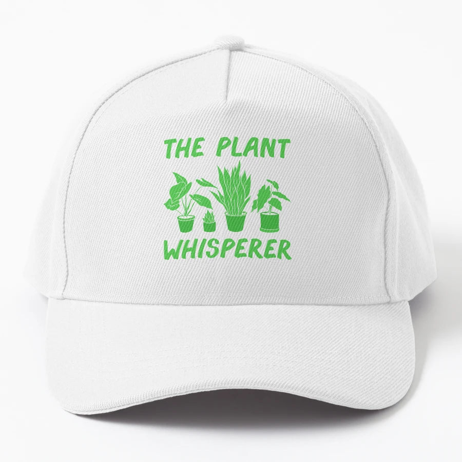 Plant Whisperer Denim Baseball Cap - Premium Unique Art - Snapback, Trucker Hat, Dad Hat, Denim Baseball Cap