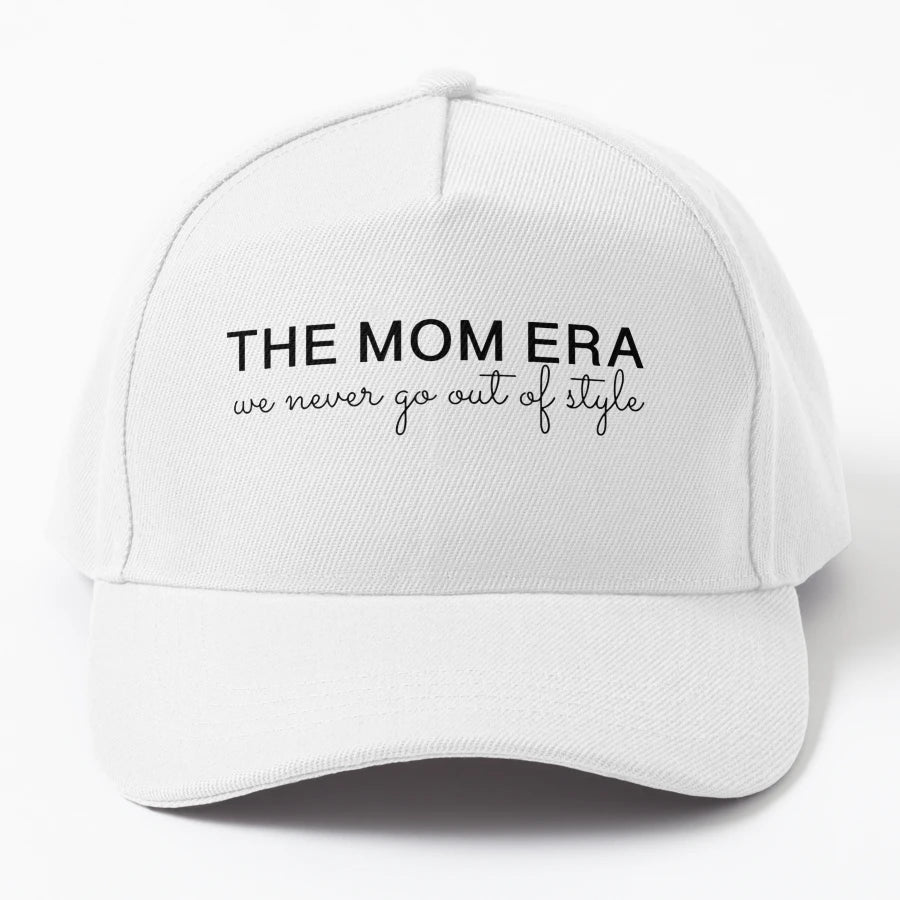 Mom Era We Never Go Out Trucker Hat - Distressed Outdoor - Snapback, Trucker Hat, Dad Hat, Denim Baseball Cap