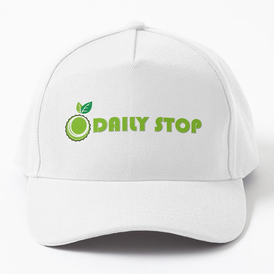 Daily Stop Denim Baseball Cap - Distressed Outdoor Ready - Snapback, Trucker Hat, Dad Hat, Denim Baseball Cap