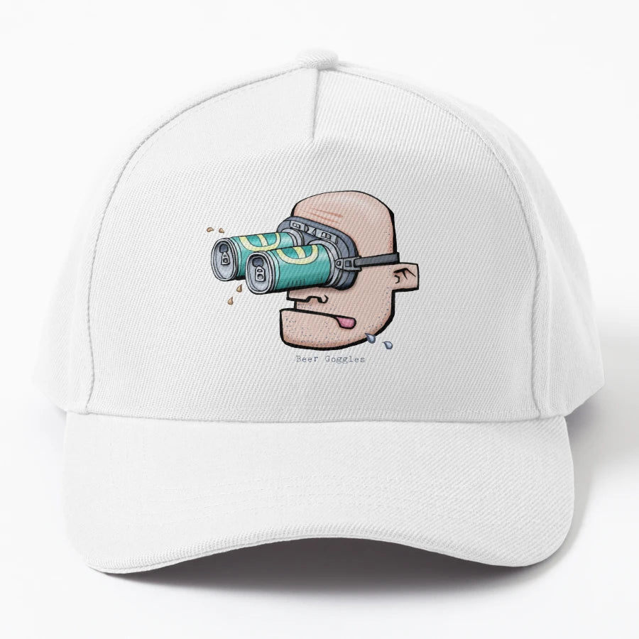 Beer Goggles Trucker Hat - Vintage Style - Snapback, Trucker Hat, Dad Hat, Denim Baseball Cap