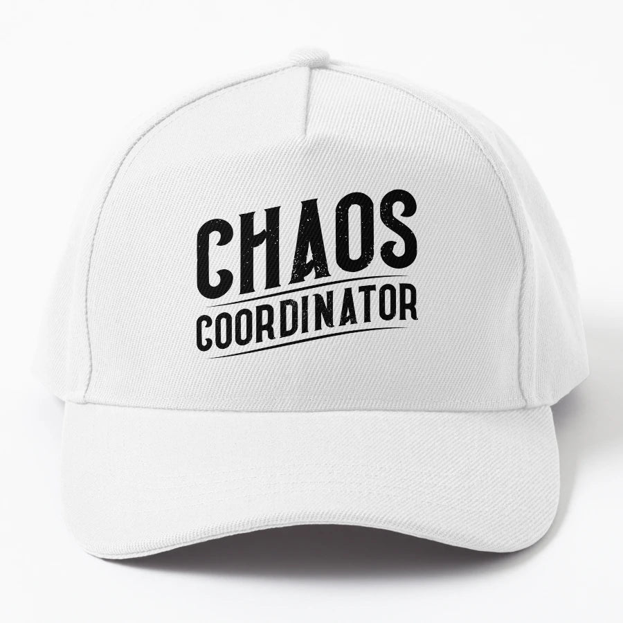 Chaos Coordinator New Era Snapback - Distressed Unique Art - Snapback, Trucker Hat, Dad Hat, Denim Baseball Cap