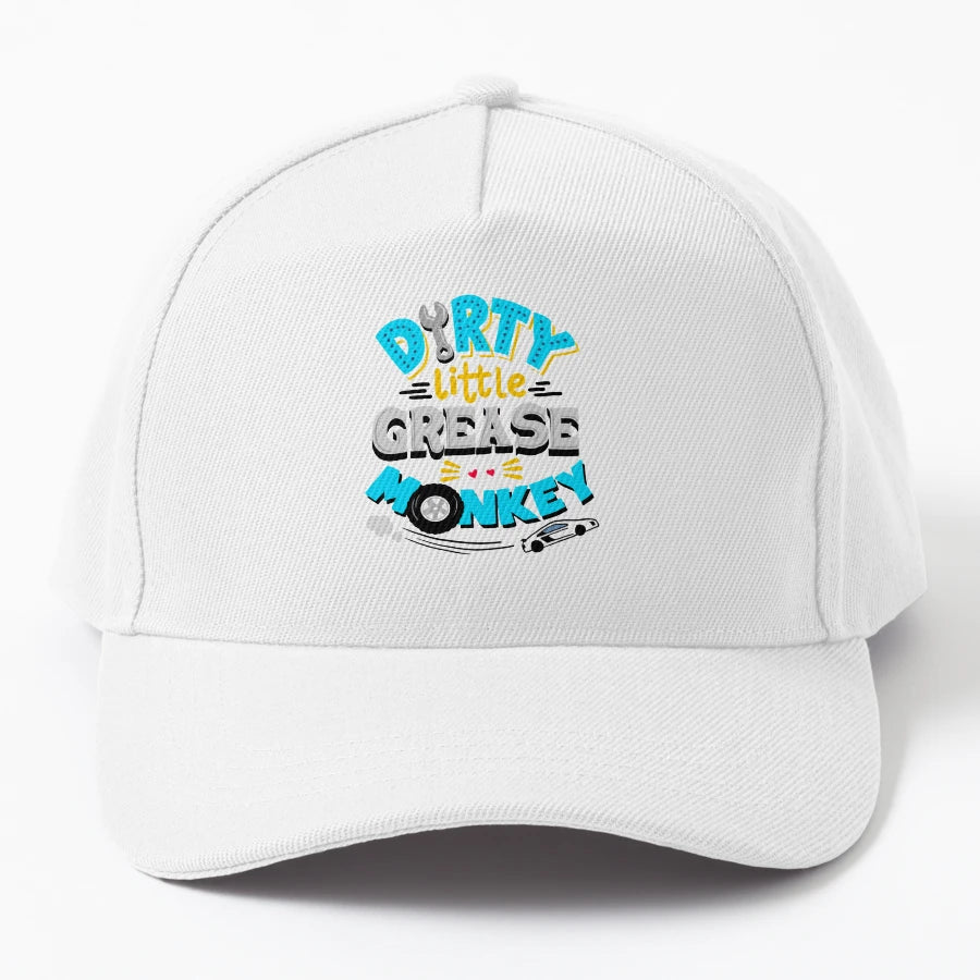 Who Loves Music And Dirty Little Grease Monkey Trucker Hat - Snapback, Trucker Hat, Dad Hat, Denim Baseball Cap