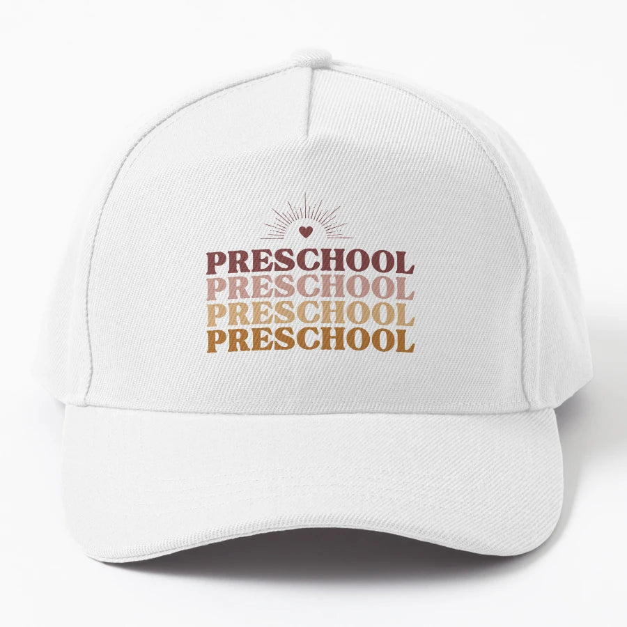 Neutral Preschool And Teachers Trucker Hat - Unstructured - Snapback, Trucker Hat, Dad Hat, Denim Baseball Cap