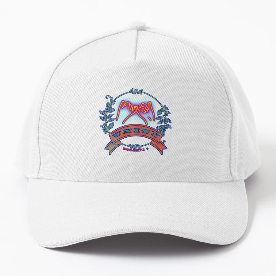 Plur Unity 07 Denim Baseball Cap - Distressed Classic Style - Snapback, Trucker Hat, Dad Hat, Denim Baseball Cap