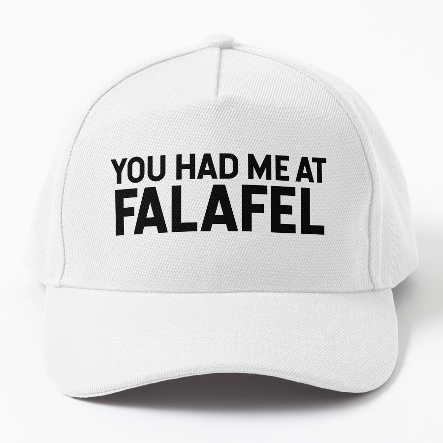You Had Me Falafel Trucker Hat - Distressed Look - Snapback, Trucker Hat, Dad Hat, Denim Baseball Cap