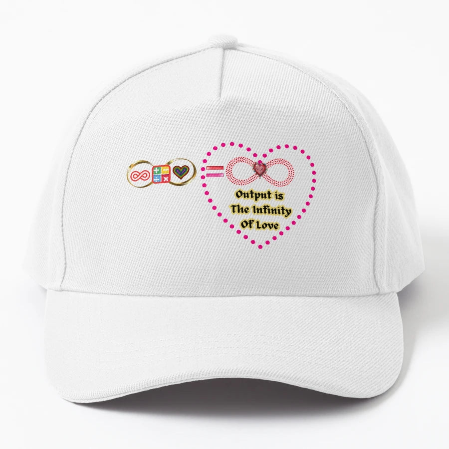 Equation Infinity Do X Love Output Is Infinity Trucker Hat - Snapback, Trucker Hat, Dad Hat, Denim Baseball Cap