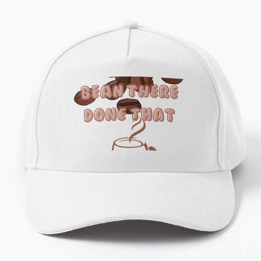 Bean There Done That Denim Baseball Cap - Custom Embroidery - Snapback, Trucker Hat, Dad Hat, Denim Baseball Cap