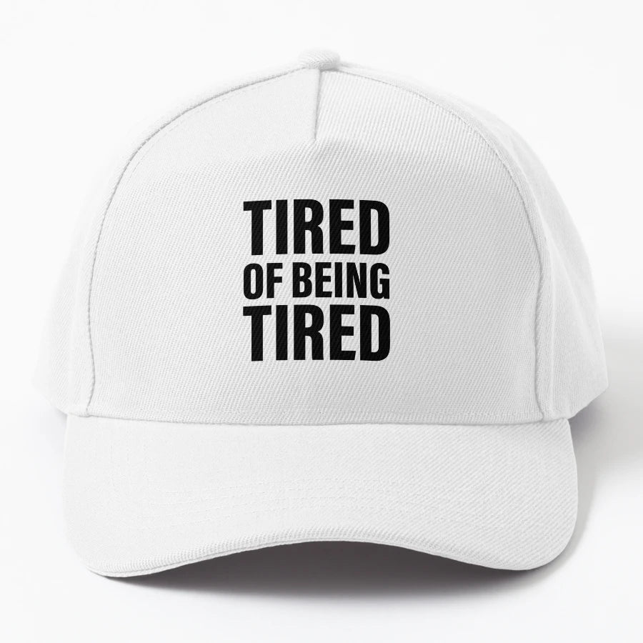 Tired Feeling Tired Trucker Hat - Low-Profile Fit - Snapback, Trucker Hat, Dad Hat, Denim Baseball Cap