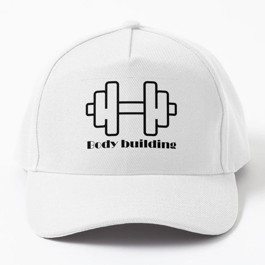 Body Building Denim Baseball Cap - Custom Embroidery - Snapback, Trucker Hat, Dad Hat, Denim Baseball Cap