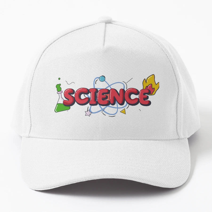 Science Art Denim Baseball Cap - Unstructured Custom Crafted - Snapback, Trucker Hat, Dad Hat, Denim Baseball Cap