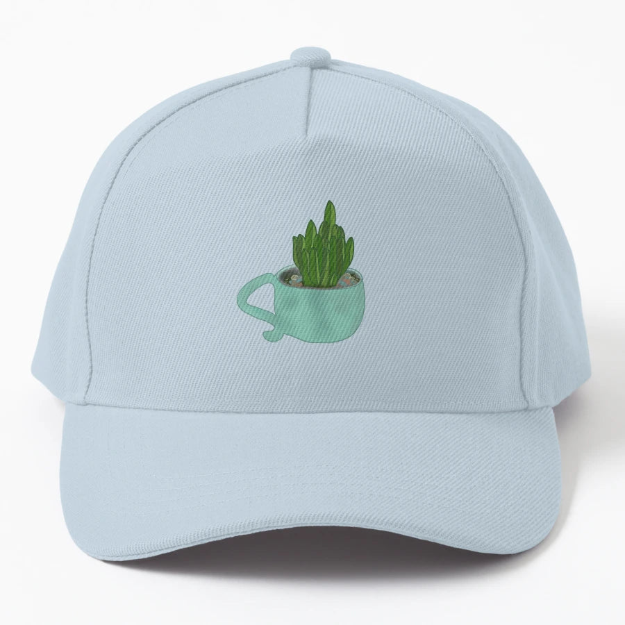 Cup Succulent Plant New Era Snapback - Vintage Aesthetic - Snapback, Trucker Hat, Dad Hat, Denim Baseball Cap