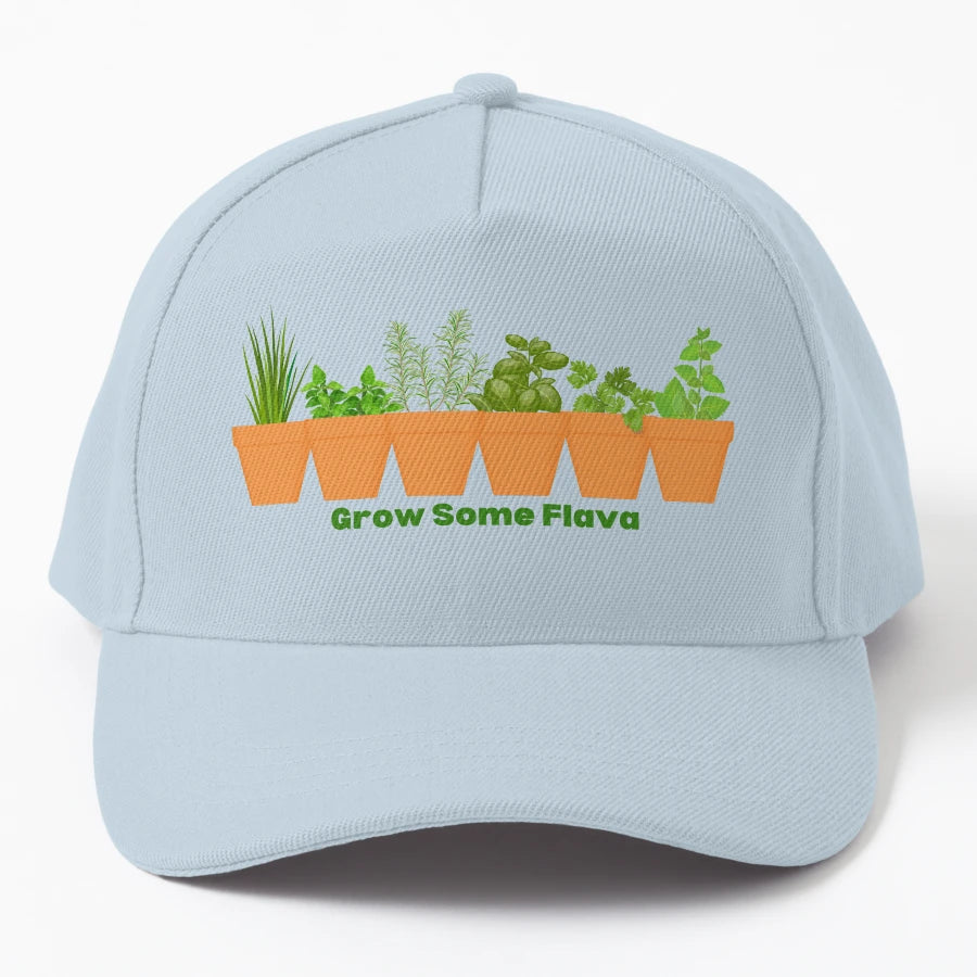 Grow Some Flava Trucker Hat - Structured Outdoor Ready - Snapback, Trucker Hat, Dad Hat, Denim Baseball Cap