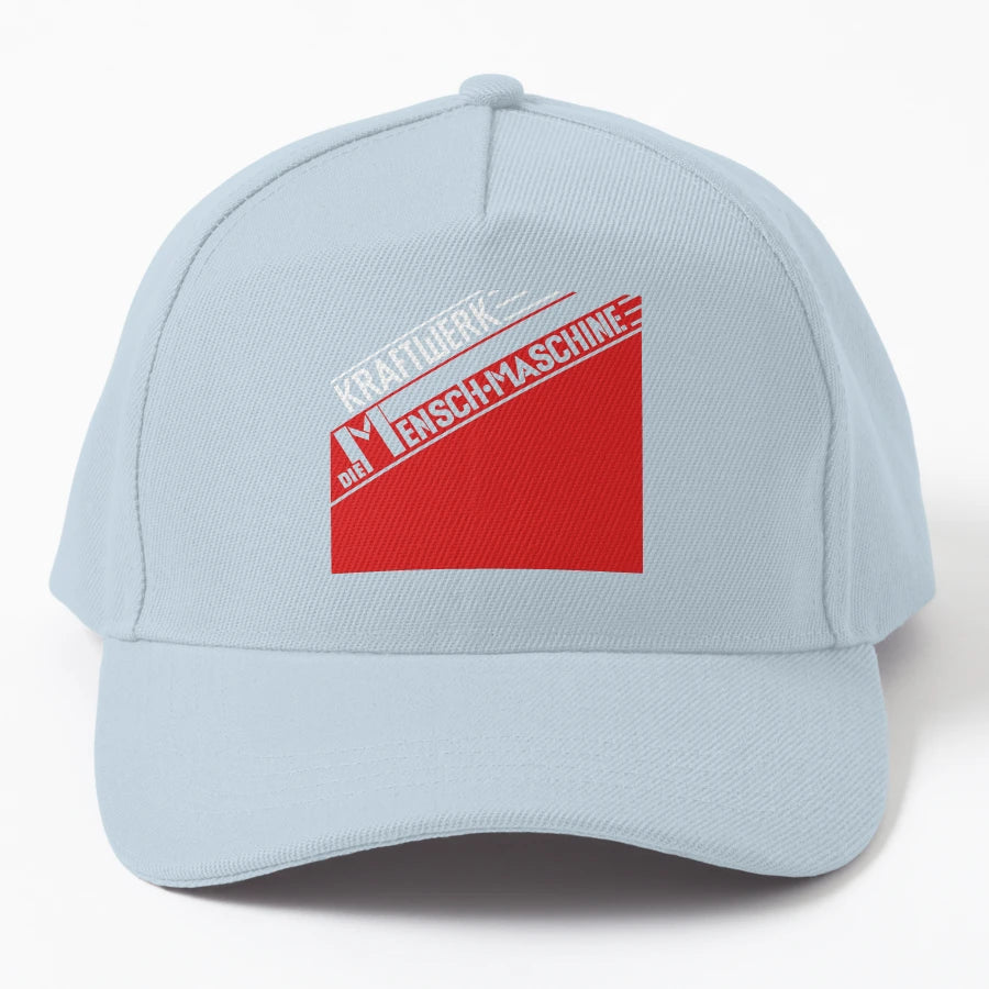 K Machine Denim Baseball Cap - Structured Low-Profile Design - Snapback, Trucker Hat, Dad Hat, Denim Baseball Cap