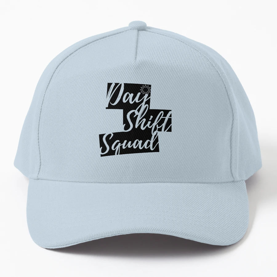 Day Shift Squad Gifts Nurses Day Shift Denim Baseball Cap - Snapback, Trucker Hat, Dad Hat, Denim Baseball Cap