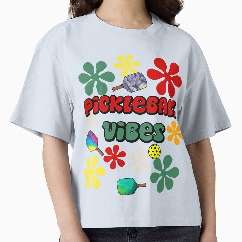Cool Pickleball Vibes Sports Retro Art by Nature's - Adult & Kids T-Shirts, Sweatshirts & Hoodies apparel design preview 1