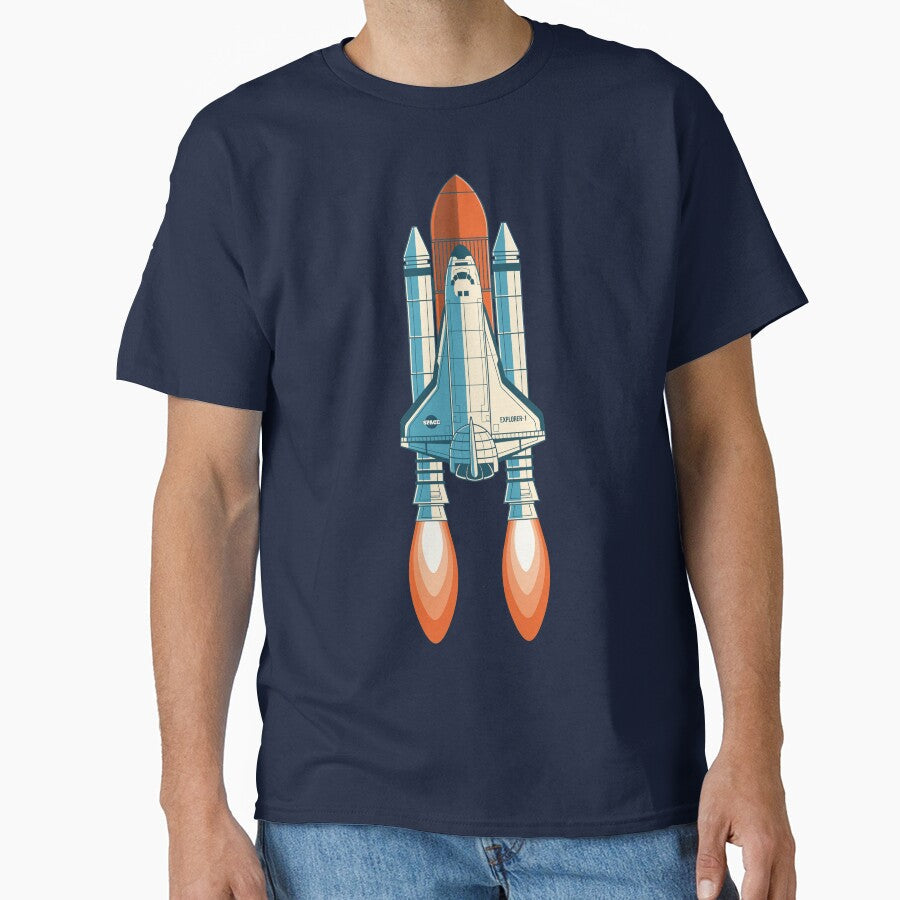 NASA Space Shuttle by vladocar - Adult & Kids T-Shirts, Sweatshirts & Hoodies apparel design preview 1