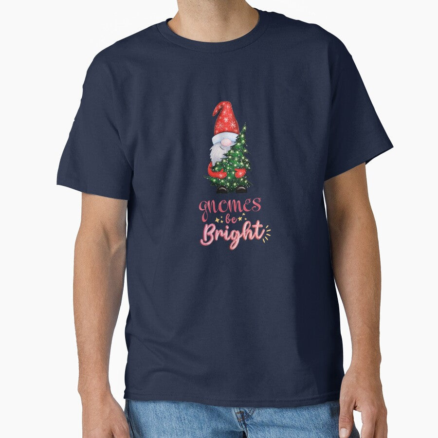 Gnomes be bright christmas holiday by PerfectTees03 - Adult & Kids T-Shirts, Sweatshirts & Hoodies apparel design preview 1