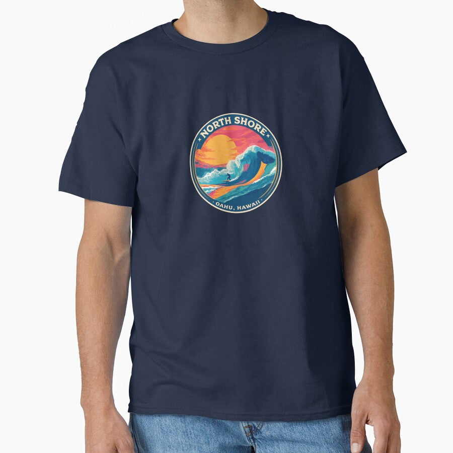 North Shore Oahu, Hawaii by VelvetRoom - Adult & Kids T-Shirts, Sweatshirts & Hoodies apparel design preview 1