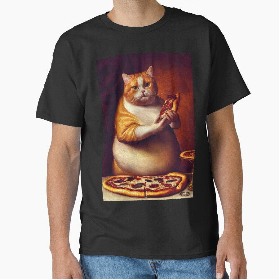 Pizza Cat by ladarkepoque - Adult & Kids T-Shirts, Sweatshirts & Hoodies apparel design preview 1